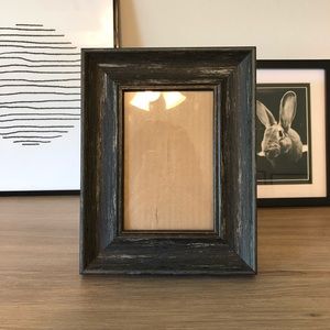 Weathered black 4x6 picture frame